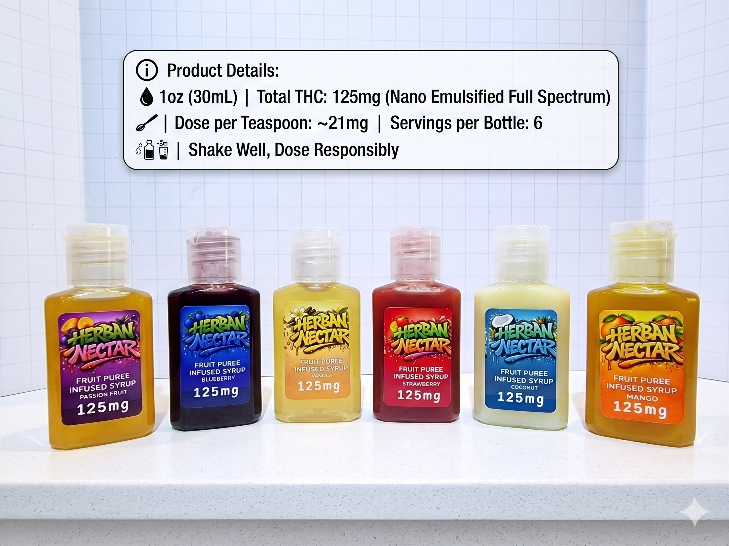 Herban Nectar Fruit Puree Syrups - Nano Infused - Image 3
