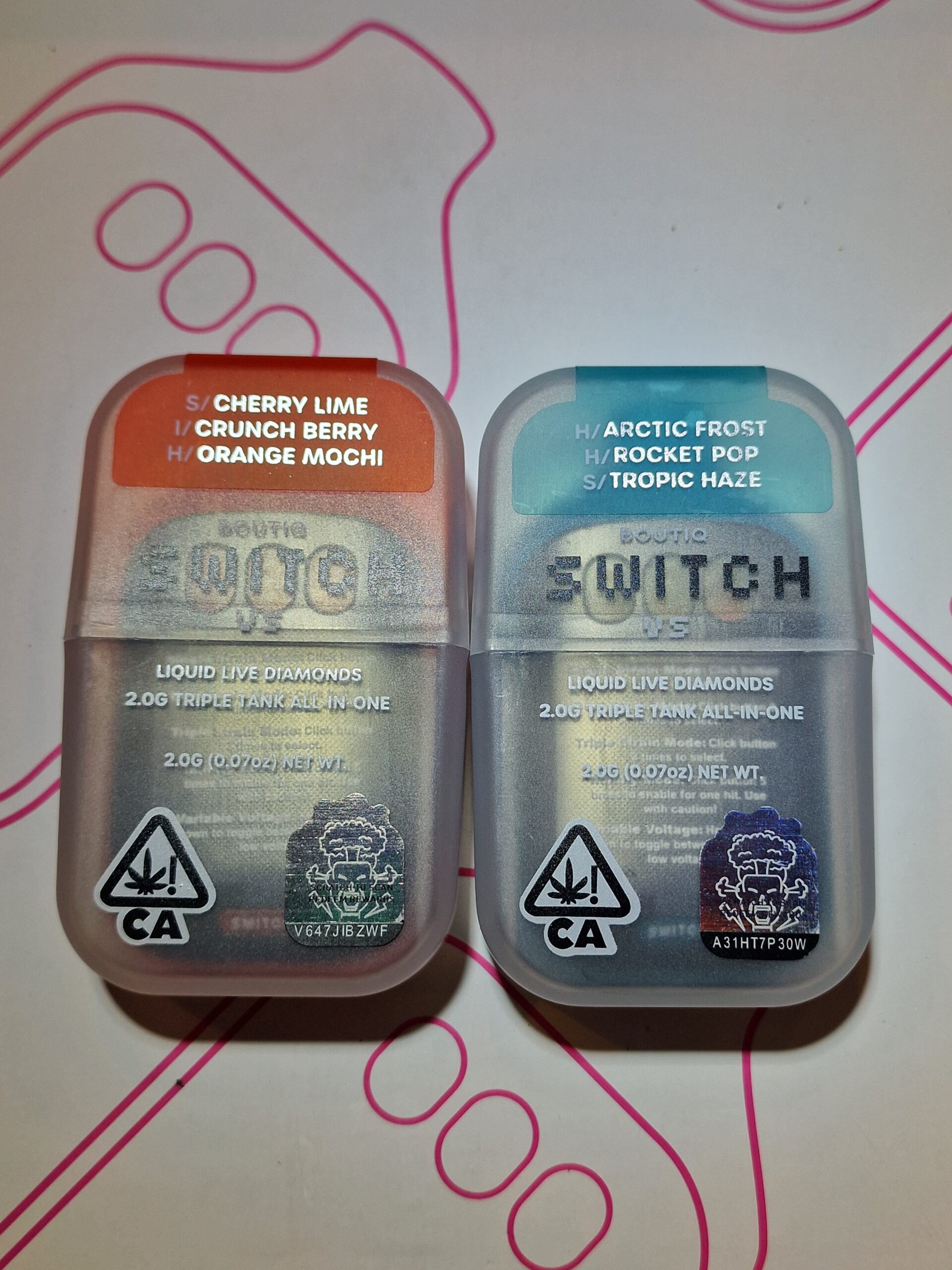 Boutiq Switch V5 - 3in1 - 3 flavor 2 gram vape - Image 4